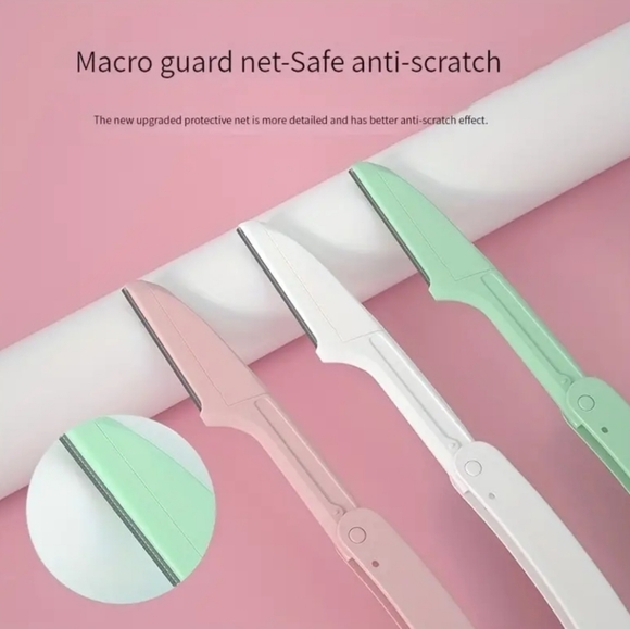 3pc 🩷 Anti-Scratch, Folable, Portable Eye Brow Trimming Kit (pink) ☆》NWT《☆ - Picture 5 of 6